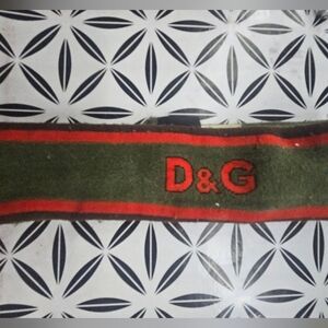 D&G Olive and Scarlet Hairband